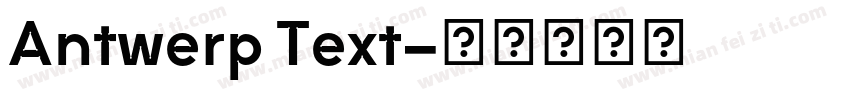 Antwerp Text字体转换